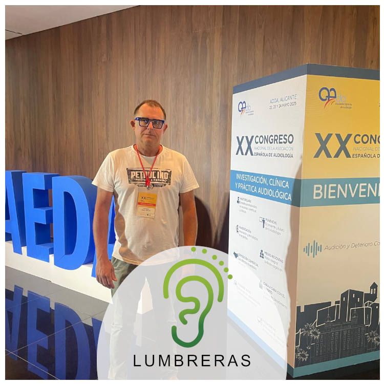 Fernando José Rabal, del Centro Auditivo Lumbreras en el XX Congreso AEDA